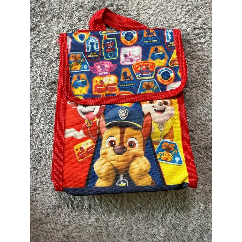 Bioworld Boys Paw Patrol Chase Marshall Lunch Bag Small Red Blue Insulated